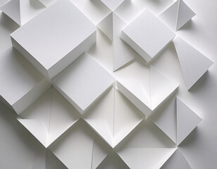 Obraz premium Geometric 3D vector pattern with square blocks for futuristic design concept