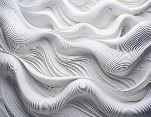 Obraz premium Abstract wavy background with liquid metal texture, swirling gold waves, and soft blue satin curves