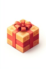 Obraz premium Charming Gift Box with a Stylish Bow