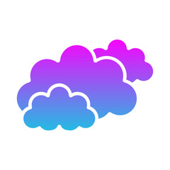 Obraz premium Clouds Icon