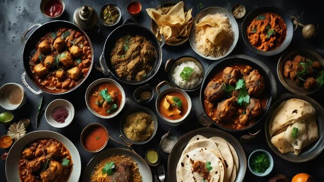 Indian Cuisine Display