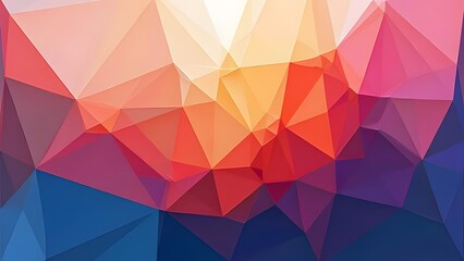 Fototapeta premium Polygonal Perfection Abstract Wallpaper Design