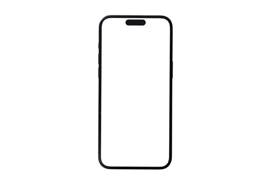 Mockup of Iphone 16 titanium or pro max set Transparent - PNG isolated , iphon 16 Mock up screen template for Infographic Business web site design app ios  : Bangkok, Thailand - Dec 4 , 2024	
