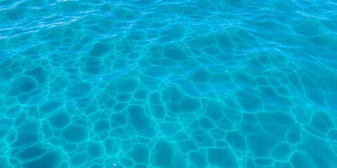 Obraz premium Close up shot of the mesmerizing blue water surface at the deep ocean, texture, water