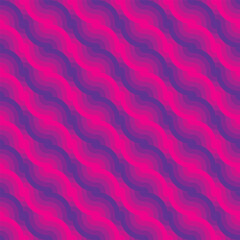 Obraz premium Seamless abstract pattern with wavy lines and layered gradients in vibrant pink and purple hues, creating a dynamic and modern visual effect