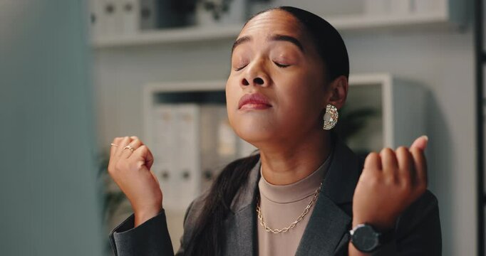 Stress, writer and laptop in office, mistake and frustrated with technical issues, deadline and online. Confused, copywriting and employee with software malfunction, digital and unhappy in work