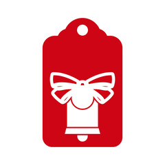 Christmas tag design. Holiday template for Xmas handmade gifts. Vector illustration