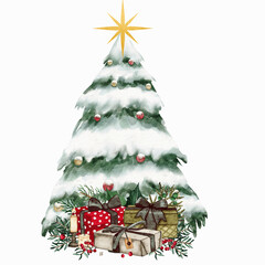 christmas tree with gifts © betania
