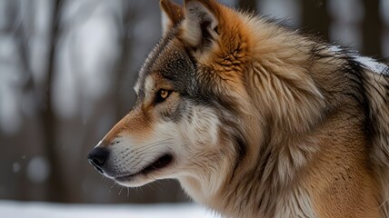 Fototapeta premium Wolf Close Up Picture
