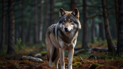 Obraz premium Wolf Close Up Picture