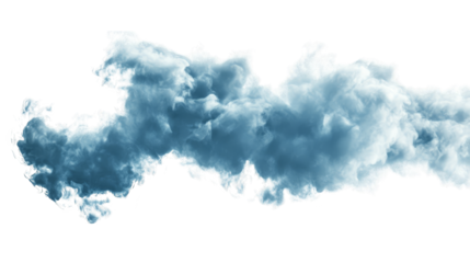 Fluffy white clouds in a bright blue sky