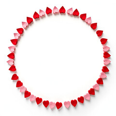 Obraz premium Valentine circle border