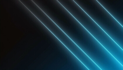 Fototapeta premium Abstract Neon Lines Background Blue Glowing Stripes Dark Texture
