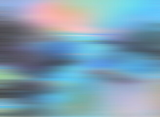 Abstract colorful seascape blur background