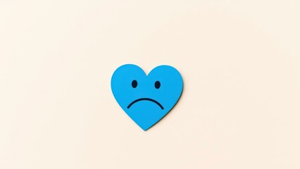 Brighten Up Your Space with a Whimsical Blue Heart Emoji Decoration, Perfect for Home Decor or Gifting