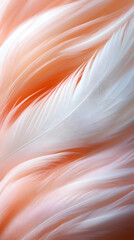 Delicate feather patterns nature's palette abstract art tranquil environment close-up view ethereal beauty
