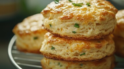 Golden Brown Biscuits with Herbs
