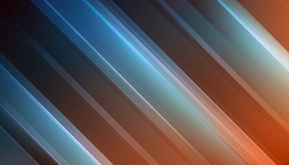 Obraz premium Abstract Diagonal Stripes Background Teal Orange Brown Gradient