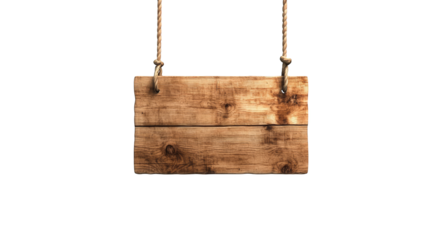 Rustic wooden sign on cozy plaid fabric background, ideal for vintage designs and textured displays