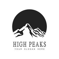 High Peaks Logo Design Template