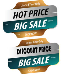 discount, Sales Vector badges for Labels, , Stickers, Banners, Tags, Web Stickers, New offer. Discount origami sign banner