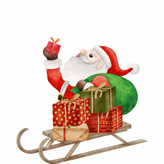 santa claus with gifts © betania