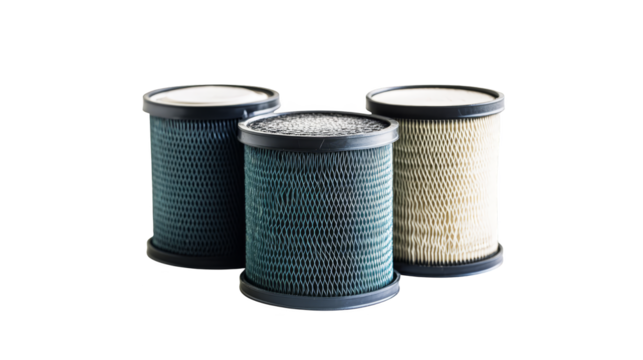 Dual filters, a checkered background in green and blue two