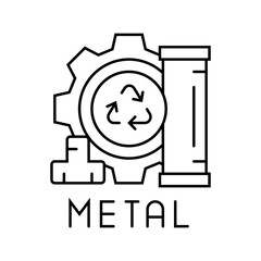 paper recycling waste sorting line icon vector. paper recycling waste sorting sign. isolated contour symbol black illustration