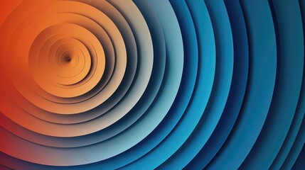 Obraz premium Vibrant Circles in Blue. A mesmerizing combination of geometric patterns