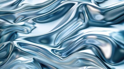 Obraz premium Azure Ripples. Fluidity and Symmetry concept