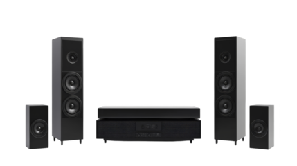 Immersive audio experience, highfidelity speaker system for home entertainment enhance