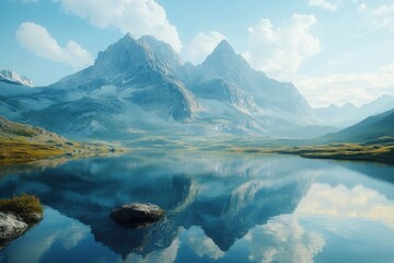 Fototapeta premium lake in the mountains