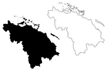 Obraz premium Villa Clara Province (Republic of Cuba, Provinces of Cuba) map vector illustration, scribble sketch Villa Clara map