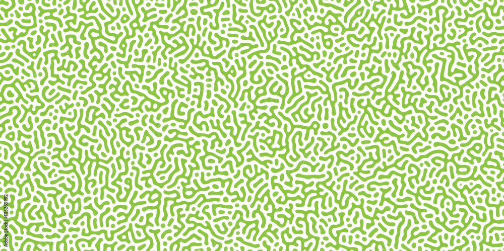 Poster abstract reaction-diffusion turing pattern natural texture green gradient color scheme. linear desig