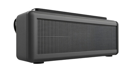 Immersive audio experience, modern black bluetooth speaker delivers powerful sound