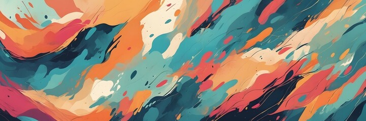 Naklejka premium Abstract colorfull 3D liquid fluid circles