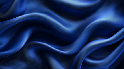 Fototapeta premium Abstract Blue Silk Fabric Background Illustration