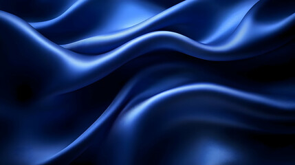 Fototapeta premium Blue Silk Fabric Abstract Background