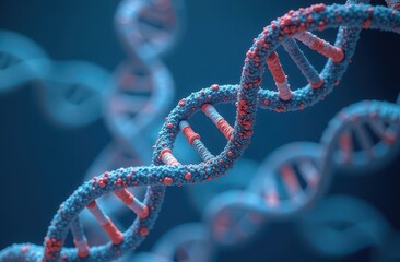 Molecule model, DNA spiral structure, Genetic research