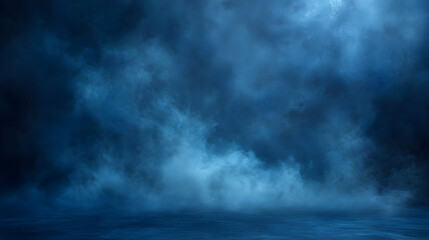 Fototapeta premium Abstract Blue Smoke Background Illustration