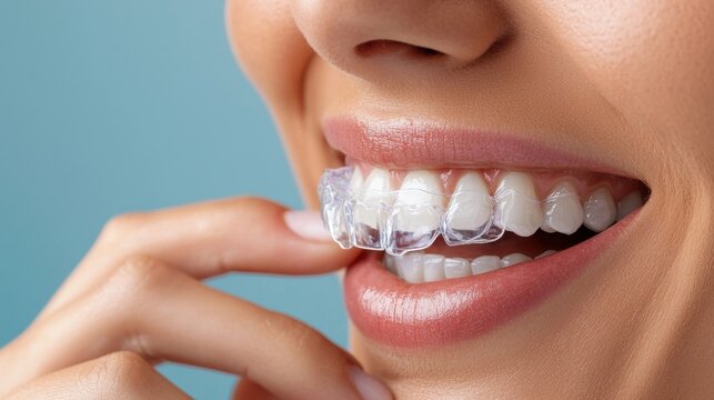 Teeth alignment consultation showing an orthodontist explaining Invisalign to a patient