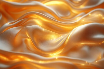 Obraz premium Gold luxury fabric background with copy space 