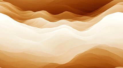 Desert Landscape Abstract - Minimalist Flowing Sand Dunes in Shades of Cream, Beige, and Brown with a Smooth Gradient Effect, Perfect for Modern Design, Textiles, and Art 