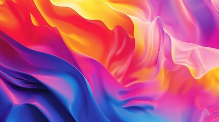 Obraz premium Tranquil Petal Reflection. Colorful Water and Textile Art Concept