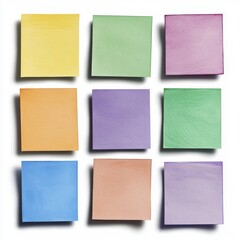 Fototapeta premium Colorful Sticky Notes, Pastel Memo Pads | Pastel colors