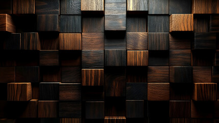 Wallpapered, wood-paneled walls with a natural