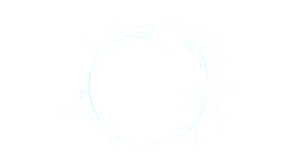 glowing electric blue hologram isolated on a transparent background