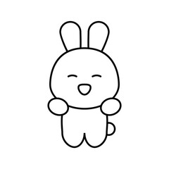 kawaii hairstyle line icon vector. kawaii hairstyle sign. isolated contour symbol black illustration