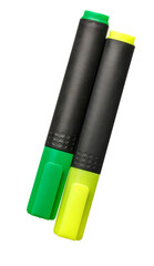 Two markers isolated on white background