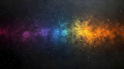 Obraz premium Abstract Background with Colorful Nebula and Stars
